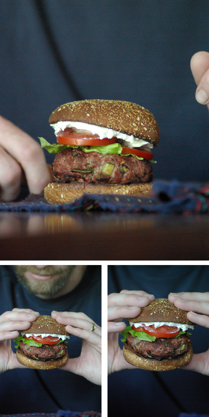 Jalapeno and Dill Pickle Burger